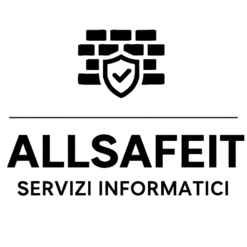 Logo di AllsafeIT, azienda informatica che ha ottenuto più clienti grazie al sito creato da Negozi Web